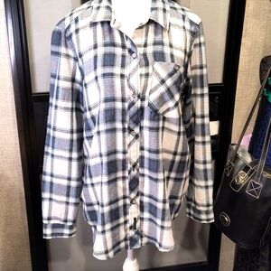 Calvin Klein Jeans Mens Medium Light Flannel Long Sleeve Shirt, NWT